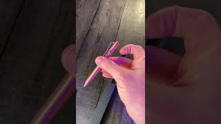 The Tactile Turn Copper Mini EDC pen is dope shorts youtubeshorts [upl. by Orbadiah]