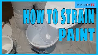 How to strain paint how to strain emulsion paints [upl. by Hassett]