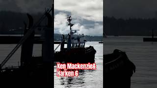 Tugboats Ken Mackenzie and Harken 6 on the FraserRiver [upl. by Evalyn]