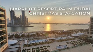 Marriott Resort Palm Jumeirah Dubai Christmas Staycation [upl. by Quitt]