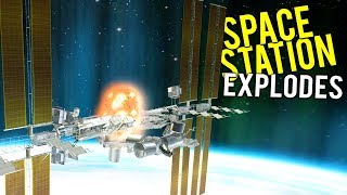 SPACE STATION EXPLODES AND CRASHES INTO THE EARTH  Disassembly 3D Gameplay [upl. by Mcgregor]