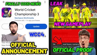 Long Wait Is Over🤩 WCC3 Big Update Finally New Gameplay🔥 Real Faces Wcc4 Cricket Game Trailer [upl. by Taddeo613]