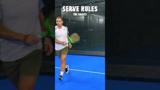 Padel serve rules the basics🎾 padel padelserve [upl. by Decrem]