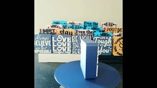 Inspirational Quote Block  Motivation Desk Decor quotYou Are Strong Brave Loved Kindquot Message Block [upl. by Gniliem855]