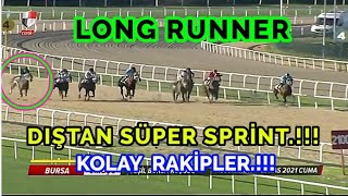 LONG RUNNER SPRİNTE BAK YEŞİL BURSA KOŞUSU AÇIK23İ 12112021 BURSA [upl. by Web]