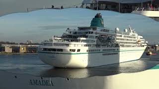 2024 11 30 arriving MS Amadea in Amsterdam [upl. by Assir]