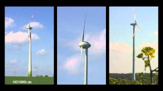 Enercon wind energy turbines in action [upl. by Nimajeb]