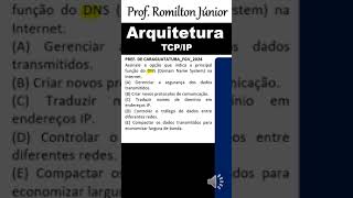 Arquitetura tcpip resumo  Protocolo DNS  Redes  Protocolos de internet para concursos dns [upl. by Eyaj]