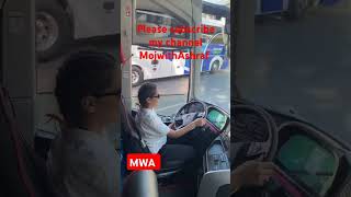 MojwithAshraf turkishleadybus driver automobile viralvideo BusLoverforyou [upl. by Akinit]