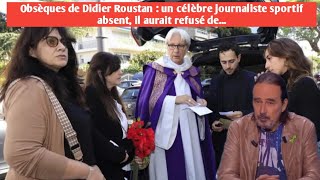 Obsèques de Didier Roustan  un célèbre journaliste sportif absent il aurait refusé de [upl. by Liddy]