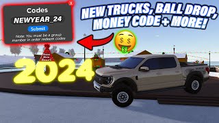 MONEY CODE NEW TRUCKS  MORE NEW YEARS GV UPDATE  ROBLOX  Greenville [upl. by Lorenzana]