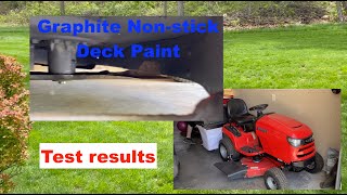 Graphite Coating on Mower Deck Test  Nonstick lawn mower coating [upl. by Marguerie]