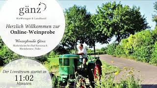 OnlineWeinprobe BioWeingut Familie Gänz [upl. by Shotton]