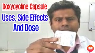 Doxycyline Capsule Uses Side Effects And DoseDoxycycline Capsule ip 100mg in hindidoxylab capsule [upl. by Anrol]