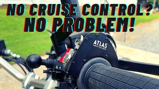 THE BEST ALTERNATIVE TO CRUISE CONTROL  Atlas Throttle Lock  NCmotoRIDER [upl. by Sidwel]