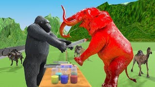 Learn Colors With Wild Animals Toys For Kids  Learn Colors With Wild Zoo Animals for children [upl. by Eittod]