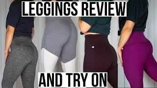 LEGGINGS REVIEW  OLD NAVY RISE FABLETICS LULULEMON FOREVER 21 [upl. by Anemolif]