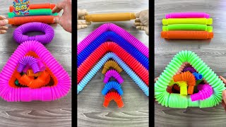 Relaxing Voicing and color changing of pop tube asmr creative satisfyingrelaxing voicings [upl. by Amsirac891]