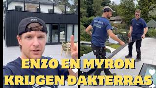 Enzo Knol bouwt nieuw dakterras [upl. by Leerzej664]