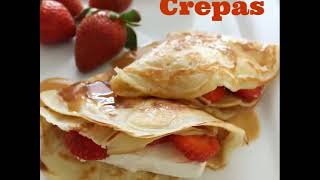 Cómo hacer las mejores crepas con fresa y queso crema en minutos [upl. by Nauhs]