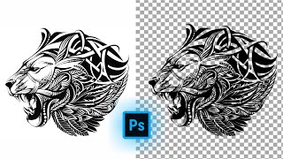 How to remove white background and make it transparent in Photoshop [upl. by Marieann582]