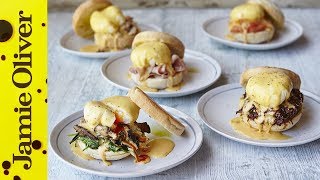 Eggs Benedict  5 Ways  Jamie Oliver [upl. by Yspyg748]