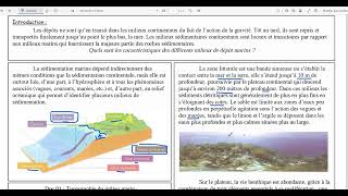 23La sédimentation au niveau de la zone littorale et du plateau continental [upl. by Barkley211]