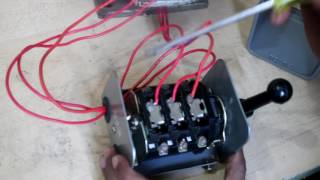 Three Phase Motor Reverse and Forward Connection  Reverse Forward Switch Connection [upl. by Huey]