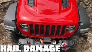 Our 2018 JLU Rubicon Gets HAIL DAMAGE [upl. by Ecydnac]