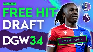 FPL Free Hit ACTIVE 3 GW34 drafts I love 🔥 [upl. by Aurelie189]