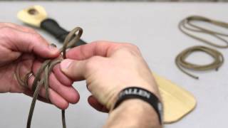 Knot of the Week How to Wrap a Paddle or Handle with Paracord [upl. by Bennett]