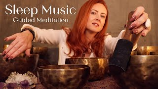 Soft Spoken Bowls Meditation for SLEEP 💜 ASMR Qi Sounds Sleep Music Himalayan Singing Bowls [upl. by Carmelia405]