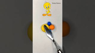 What colour do Tweety Makeartfulruchvi relaxing asmr satisfying shorts art oddlysatisfying [upl. by Ailgna]