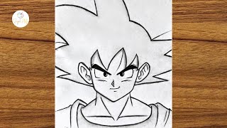 How To Draw Goku step by step  Easy drawing ideas for beginners  Beginners drawing [upl. by Forkey]