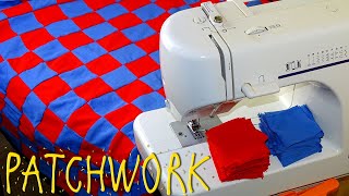 BASIC PATCHWORK QUILT FOR BEGINNERS  TUTORIAL [upl. by Adnav]