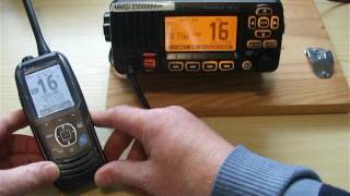 Marine VHF DSC TEST CALL [upl. by Fellner]