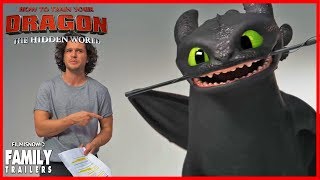 KIT HARINGTON AUDITIONS WITH TOOTHLESS REACTION How to train your Dragon The Hidden World [upl. by Atalya]