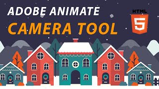 Adobe Animate CC  camera tool  HTML5 banner [upl. by Yrro77]