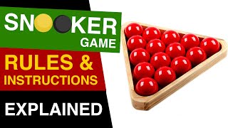 Snooker Rules EXPLAINED  How to Play Snooker  Rules of Snooker [upl. by Airotahs]