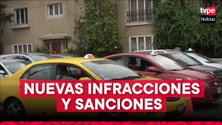 Presentan nueva tabla de sanciones para taxis y otros transportes [upl. by Featherstone858]