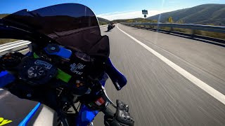 Yamaha R1 VS Highway 18 Uncut [upl. by Harl]