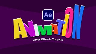 Funky Text Animation Adobe After Effects Tutorial [upl. by Ocicnarf]