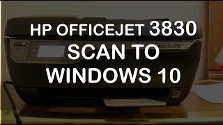 HP Officejet 3830 Scan To Computer review [upl. by Aiderfla147]