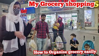 How to Organise Grocery easily  My Grocery shopping vlog with rana yaseen  Happy Family Vlogs [upl. by Glori210]