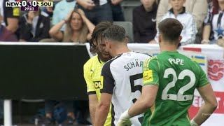 Fabian Schär Red Card ♦️ Newcastle United vs Southampton 00 Goals and Extended Highlights [upl. by Adnalor236]