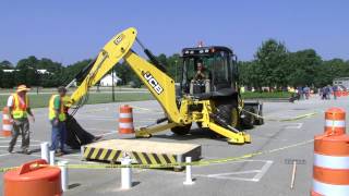 Backhoe Competition NCDOT State Roadeo 2013 [upl. by Duomham]