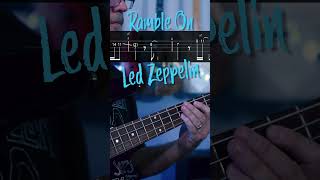 Ramble On Led Zeppelin Bass Riff with Tab [upl. by Carol-Jean]