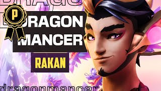 Dragonmancer Rakan vs Prestige Dragonmancer Rakan Skins Comparison League of Legends [upl. by Nove559]