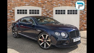 2015 65 BENTLEY CONTINENTAL GT S 40 V8 IN IMPERIAL BLUE METALLIC WITH CAMEL QUILTED LEATHER [upl. by Steinberg]