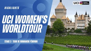 Tour de Romandie Féminin  Stage 3 Highlights  2024 UCI Womens WorldTour [upl. by Anrahs]